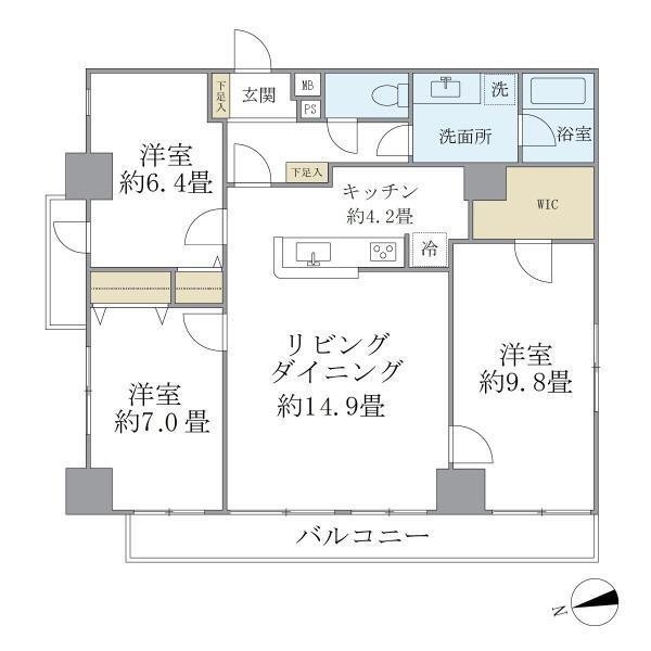 KDXレジデンス秋葉原   901号室 間取り