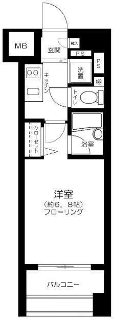 パレステュディオドルチェ本駒込     間取り
