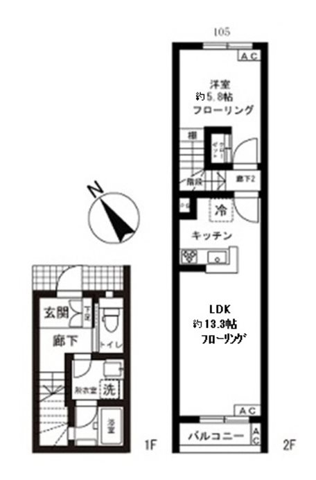 バーン神楽坂  間取り