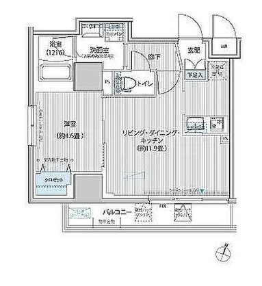 グラン,フォークス神田イーストタワー 間取り