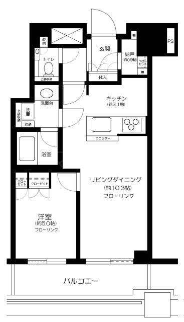 プラウドタワー千代田富士見 間取り