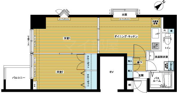 トーシンフェニックス日本橋EAST 間取り