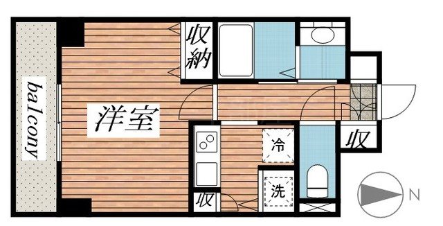 メゾン・ド・ヴィレ八丁堀 間取り