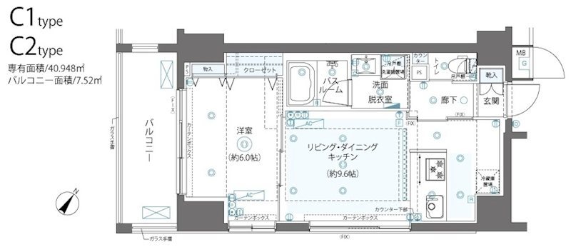 ZOOM日本橋浜町 間取り