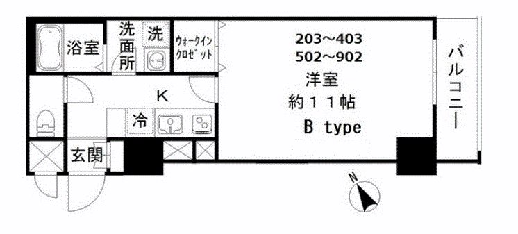 メゾン　ASAKUSA　G3 間取り