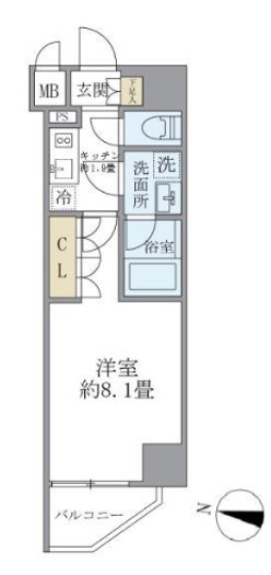コスモリード御茶ノ水レジデンス 間取り