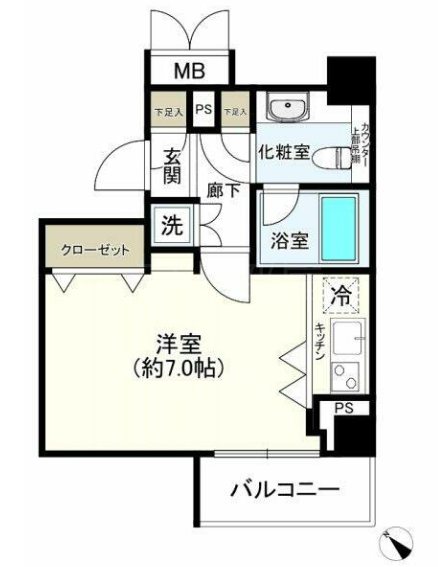 パレステュディオ銀座二丁目 間取り