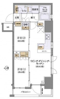 ライオンズ浅草橋ミレス 間取り