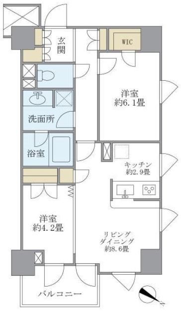 デューク・スカーラ日本橋  間取り