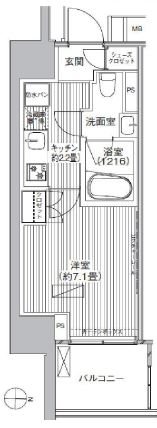 ヒューリックレジデンス新御茶ノ水  1101号室 間取り