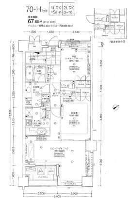 レジデンシア春日安藤坂 間取り