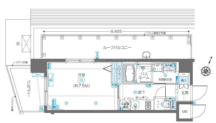 ZOOM飯田橋 間取り