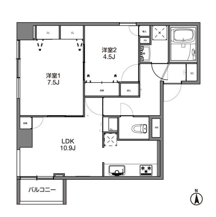 ベルフォーレ御徒町 間取り