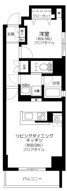 コスモグレイス新宿 間取り
