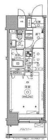 クレイシア秋葉原 間取り