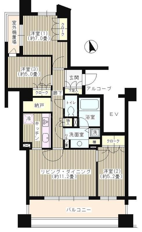 パークホームズ市ヶ谷薬王寺 間取り