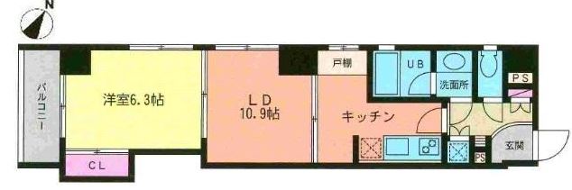 スクエアードコート日本橋人形町 間取り
