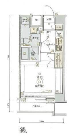 リヴシティ東大前 間取り