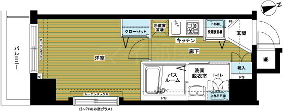 ZOOM銀座東 間取り