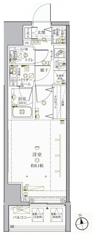 クレイシア秋葉原EAST 間取り