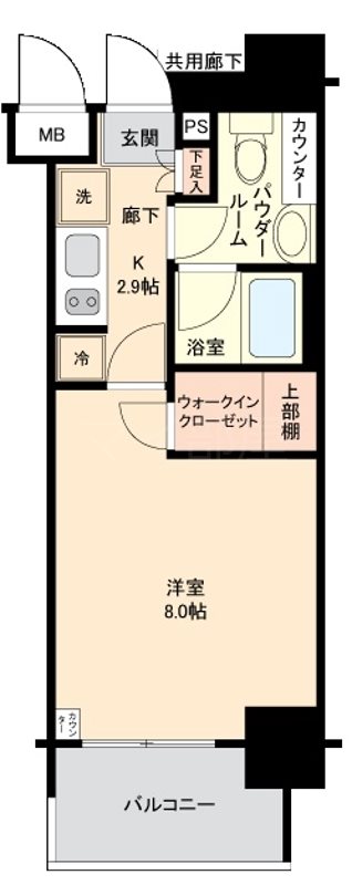パークリュクス日本橋小網町mono 間取り