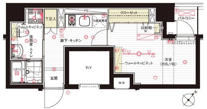 フュージョナル日本橋浜町 間取り