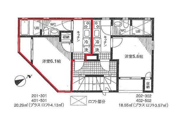 ビュークレストお茶の水 間取り