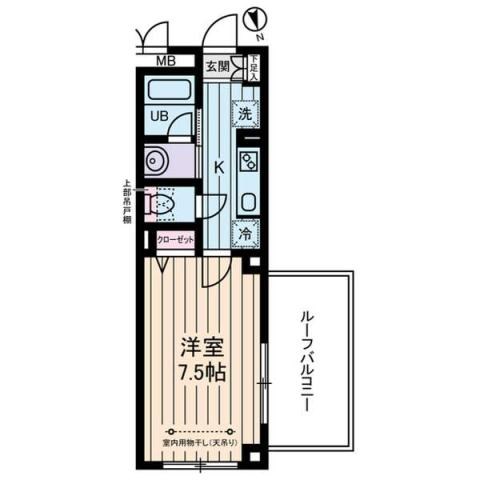 コーポTO    202号室 間取り