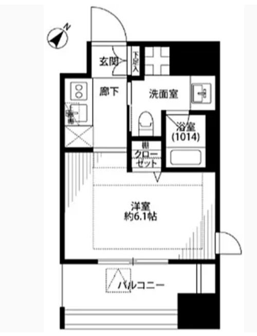 ベルファース水天宮前 間取り