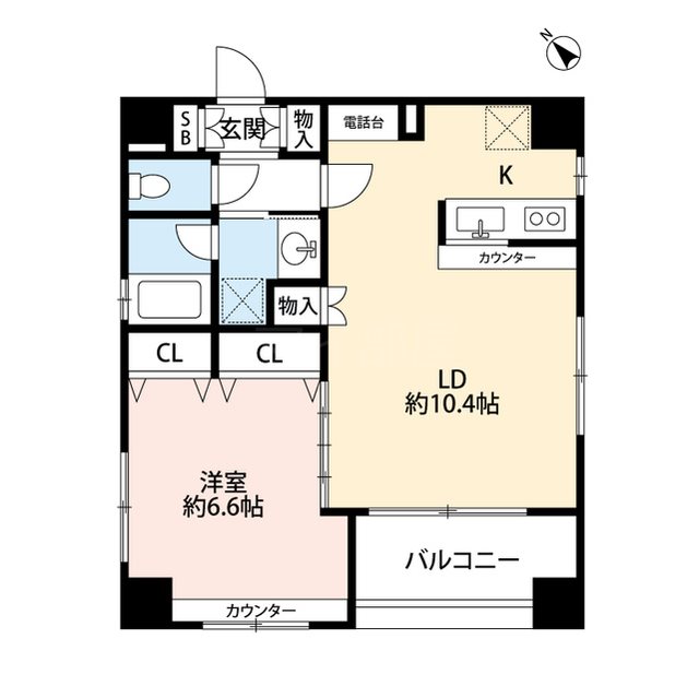 プレールドゥーク水天宮Ⅱ 間取り