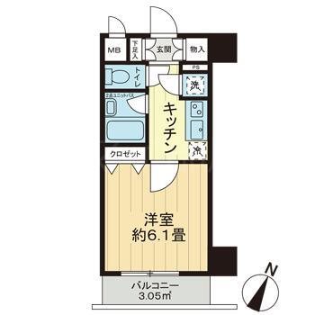 パレステュディオ飯田橋 間取り