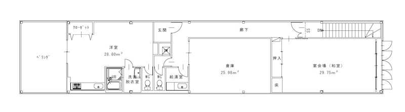 赤坂様貸店舗 間取り