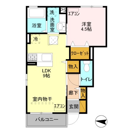 クレスト駒形 間取り図