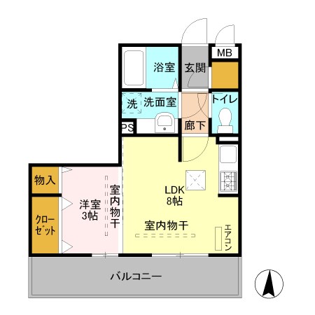 ジュネス稲荷塚 間取り図