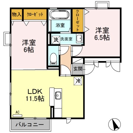 ラ　メール 間取り図