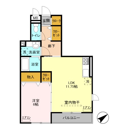 リュエルSAKUMA 間取り図