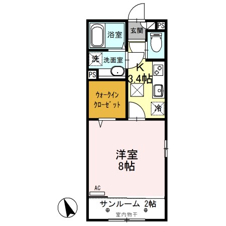 ルビーD  間取り図