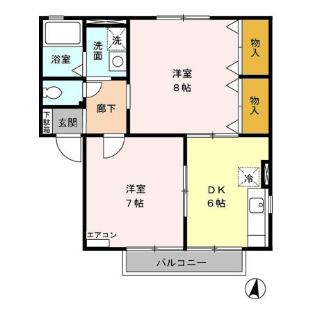 パミドールE 間取り図