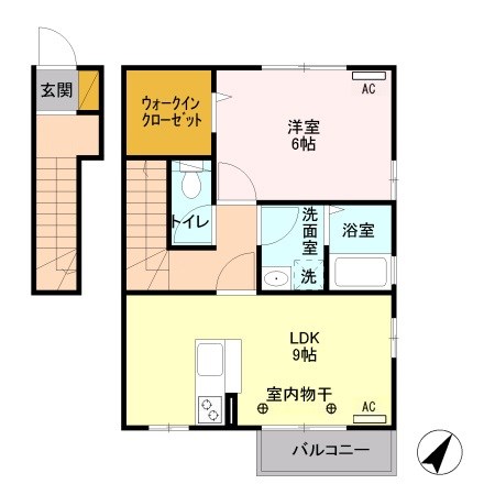 アプリコーゼB 間取り図