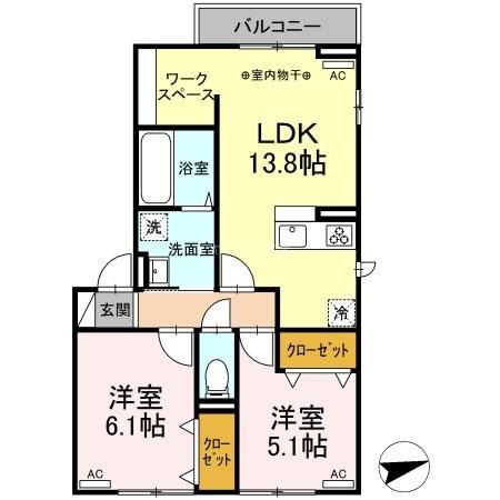 グランチェスタ三河 間取り図