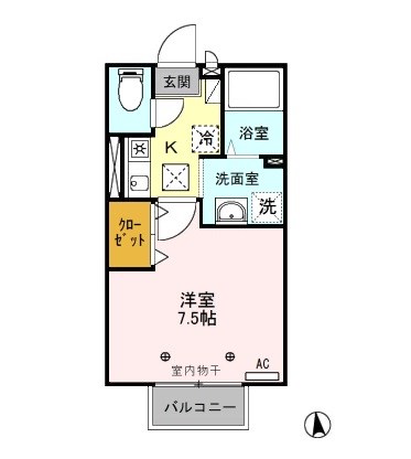 グレイ飯塚 間取り図
