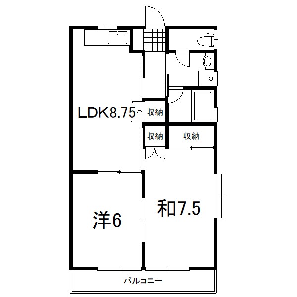 ヴィレッジ堀越 間取り図