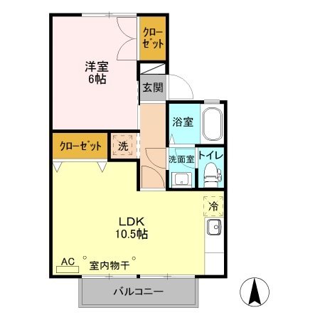 リバージュA 間取り図