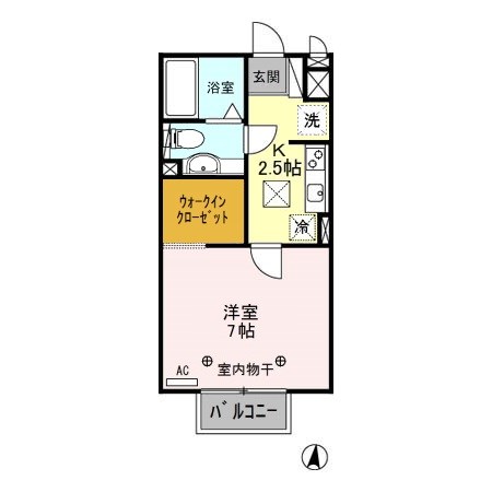 パルハイム2003B 間取り図