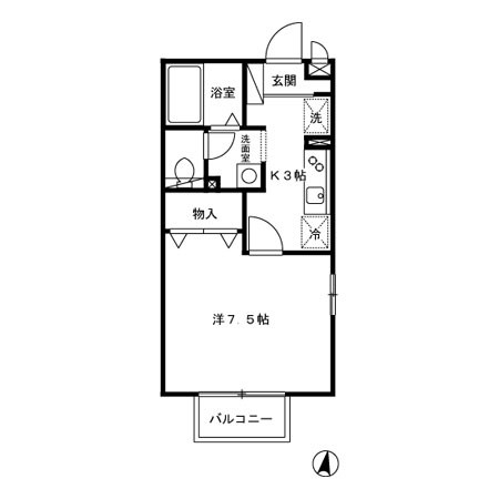 メゾン・フレッサ 間取り図