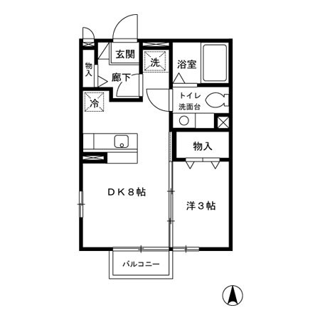 フローレ浜尻 間取り図