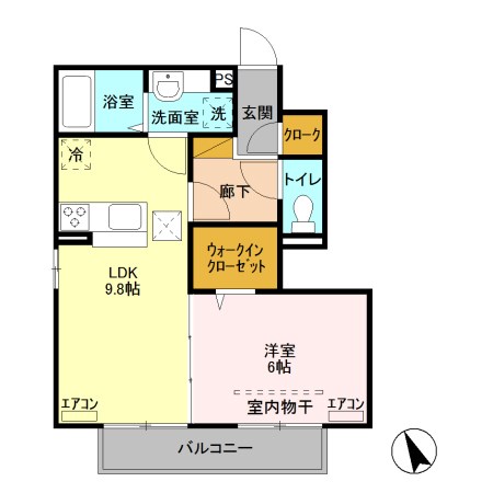 ムーンカーサ２ 間取り図