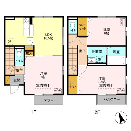ブルーボネット 間取り図
