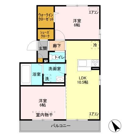 ケント A 間取り図