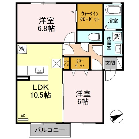 ハピネスヒル  間取り図